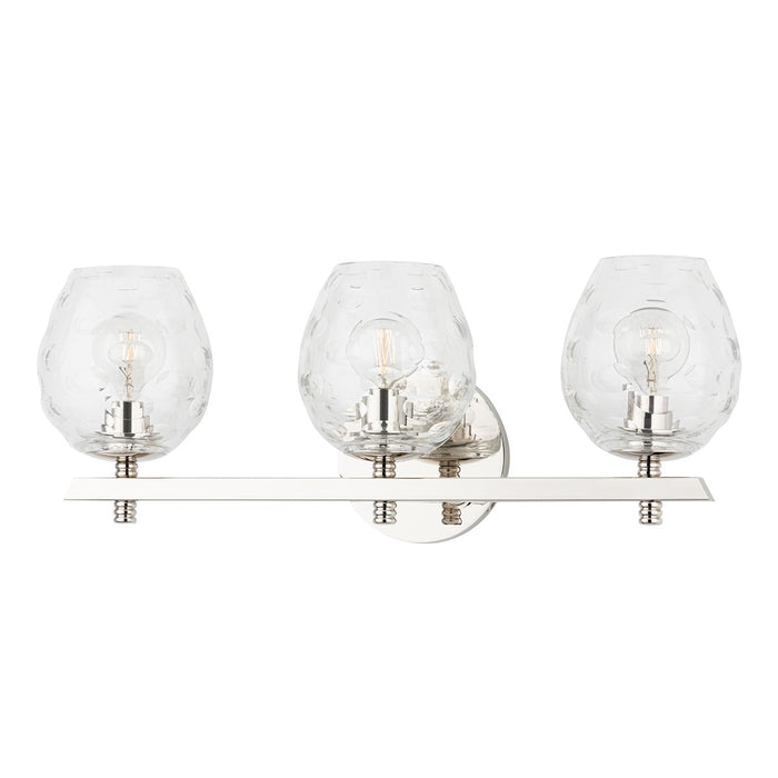 Hudson Valley 1253-PN Three Light Bath Bracket, Polished Nickel