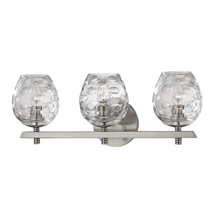 Hudson Valley 1253-SN Three Light Bath Bracket, Satin Nickel
