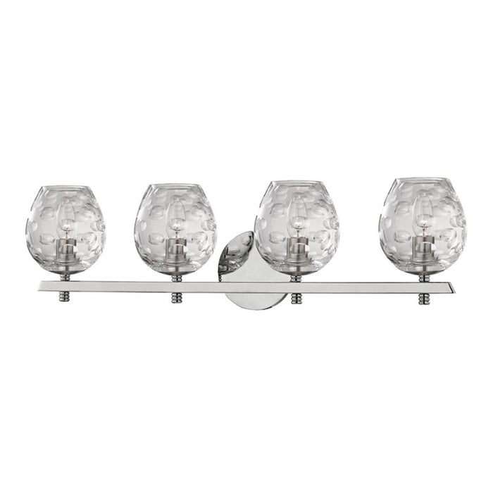 Hudson Valley 1254-PN Four Light Bath Bracket, Polished Nickel