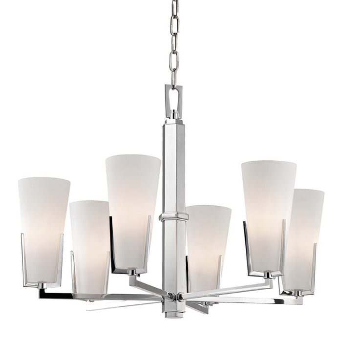 Hudson Valley 1806-PC Six Light Chandelier, Polished Chrome
