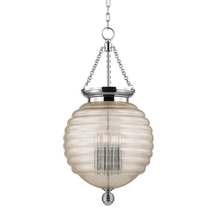 Hudson Valley 3214-PN Four Light Pendant, Polished Nickel