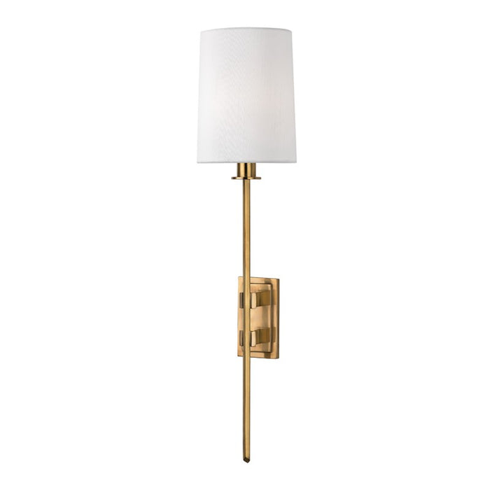 Hudson Valley 3411-AGB One Light Wall Sconce, Aged Brass
