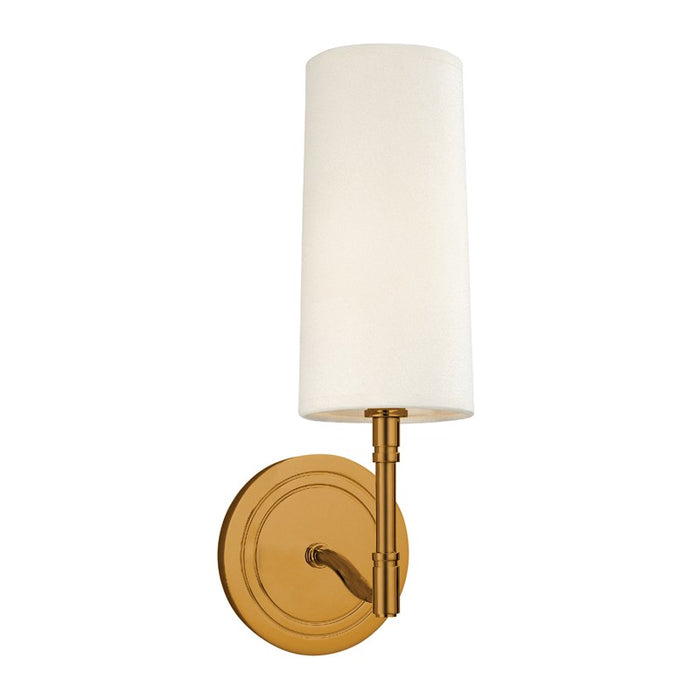 Hudson Valley 361-AGB One Light Wall Sconce, Aged Brass