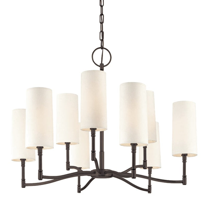Hudson Valley 369-OB Nine Light Chandelier, Old Bronze