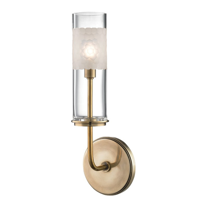 Hudson Valley 3901-AGB LED Wall Sconce, Aged Brass