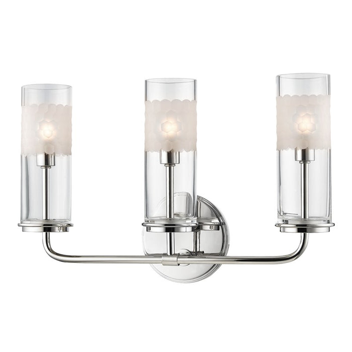 Hudson Valley 3903-PN LED Wall Sconce, Polished Nickel