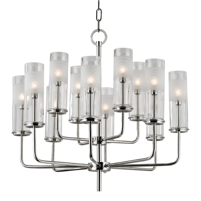 Hudson Valley 3925-PN 12 Light Chandelier, Polished Nickel