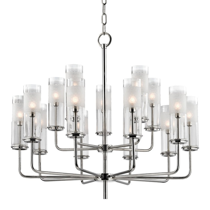 Hudson Valley 3930-PN 15 Light Chandelier, Polished Nickel