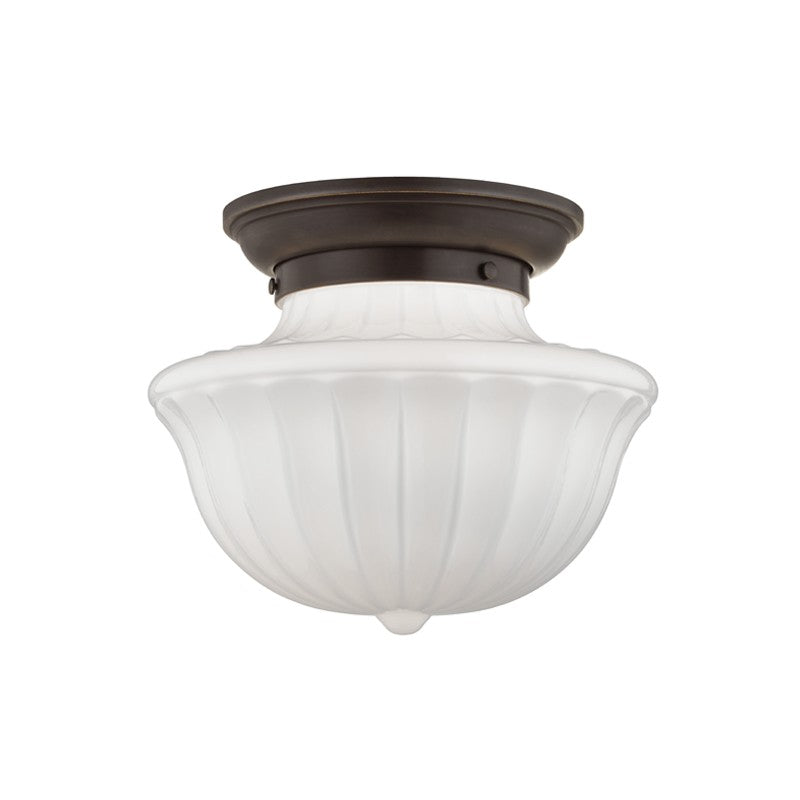 Hudson Valley 5012F-OB One Light Flush Mount, Old Bronze