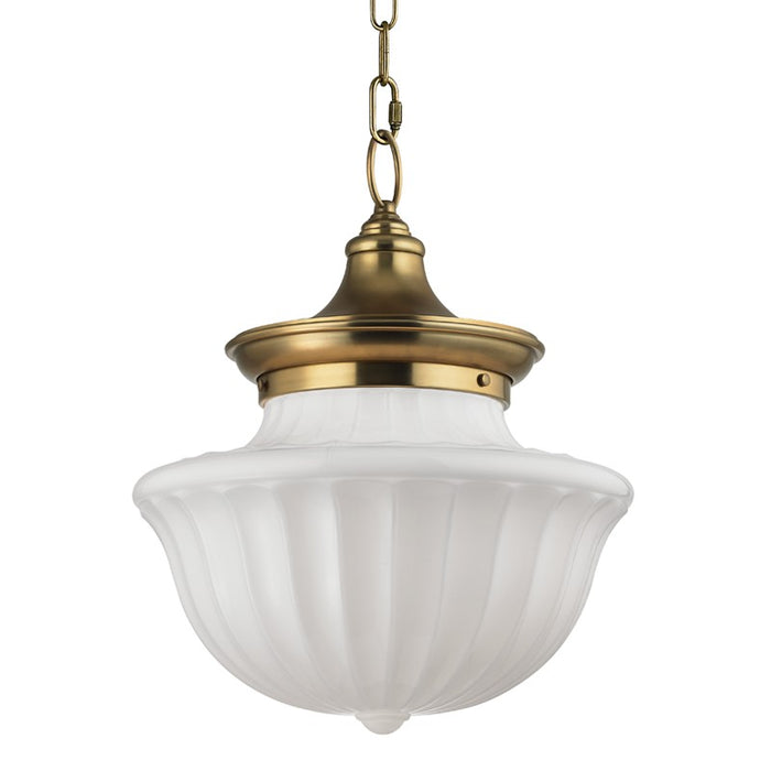 Hudson Valley 5015-AGB Two Light Pendant, Aged Brass