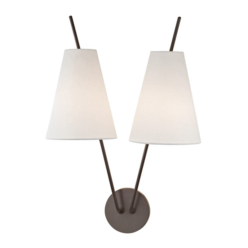 Hudson Valley 6322-OB Two Light Wall Sconce, Old Bronze