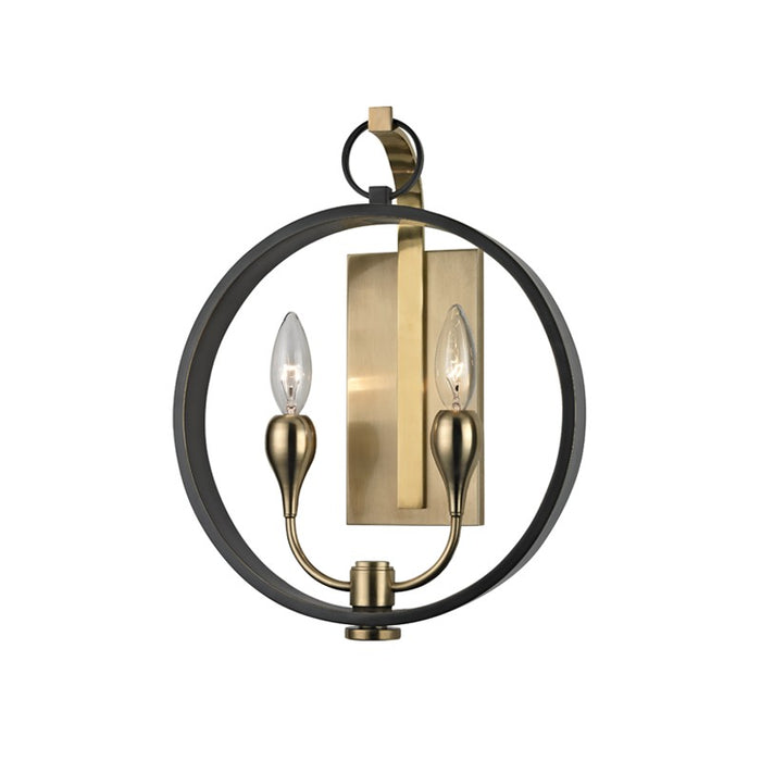 Hudson Valley 6702-AOB Two Light Wall Sconce, Aged Old Bronze