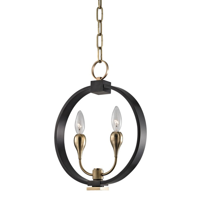Hudson Valley 6712-AOB Two Light Pendant, Aged Old Bronze