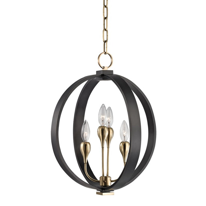 Hudson Valley 6716-AOB Four Light Lantern, Aged Old Bronze