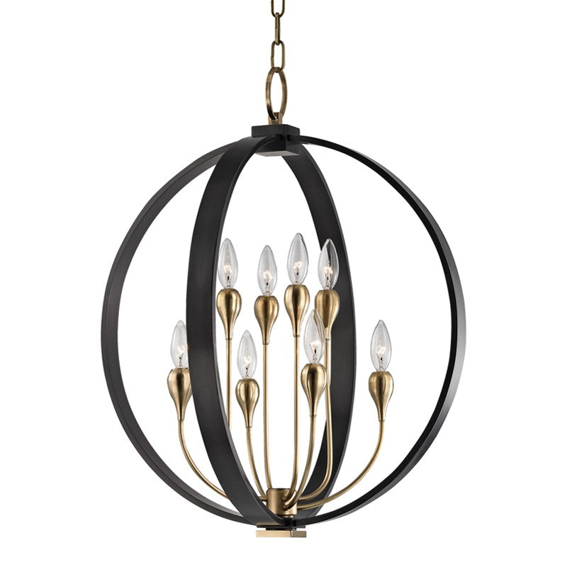 Hudson Valley 6722-AOB Eight Light Lantern, Aged Old Bronze