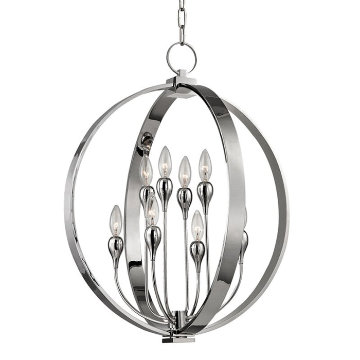 Hudson Valley 6722-PN Eight Light Lantern, Polished Nickel