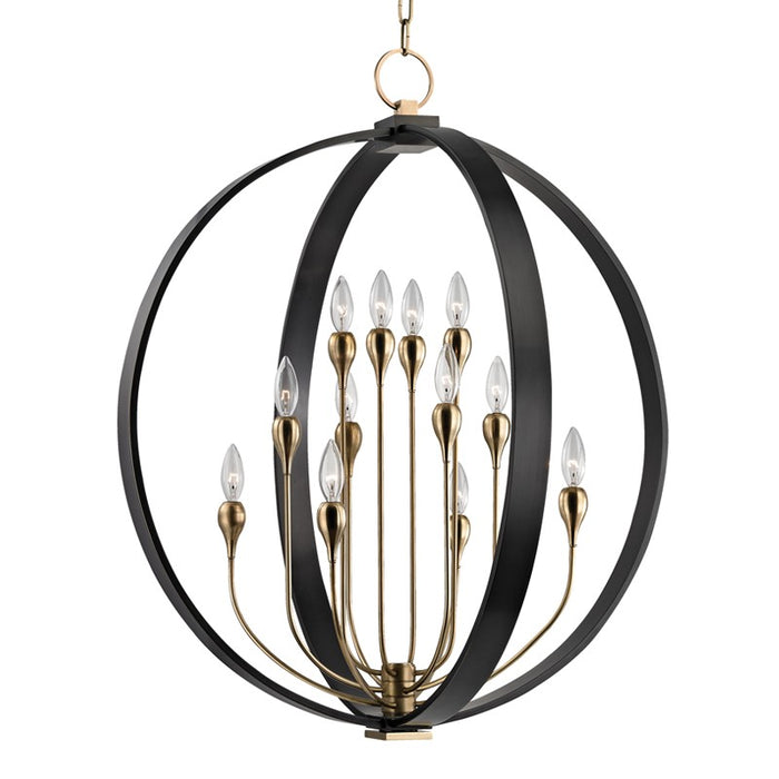Hudson Valley 6730-AOB 12 Light Lantern, Aged Old Bronze