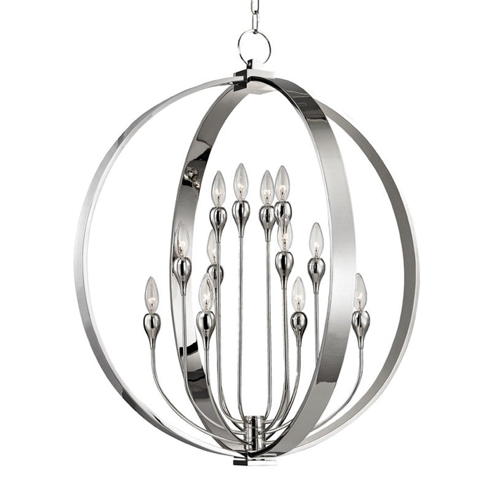 Hudson Valley 6730-PN 12 Light Lantern, Polished Nickel