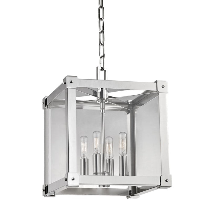 Hudson Valley 8612-PN Four Light Lantern, Polished Nickel