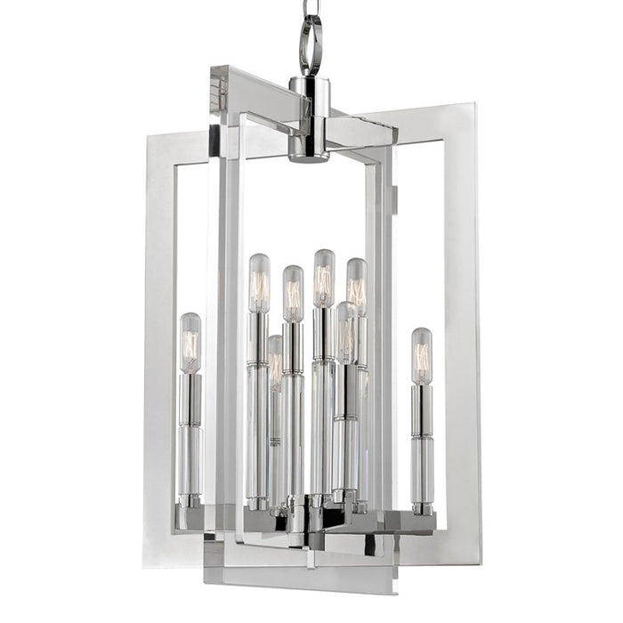 Hudson Valley 9323-PN Eight Light Chandelier, Polished Nickel