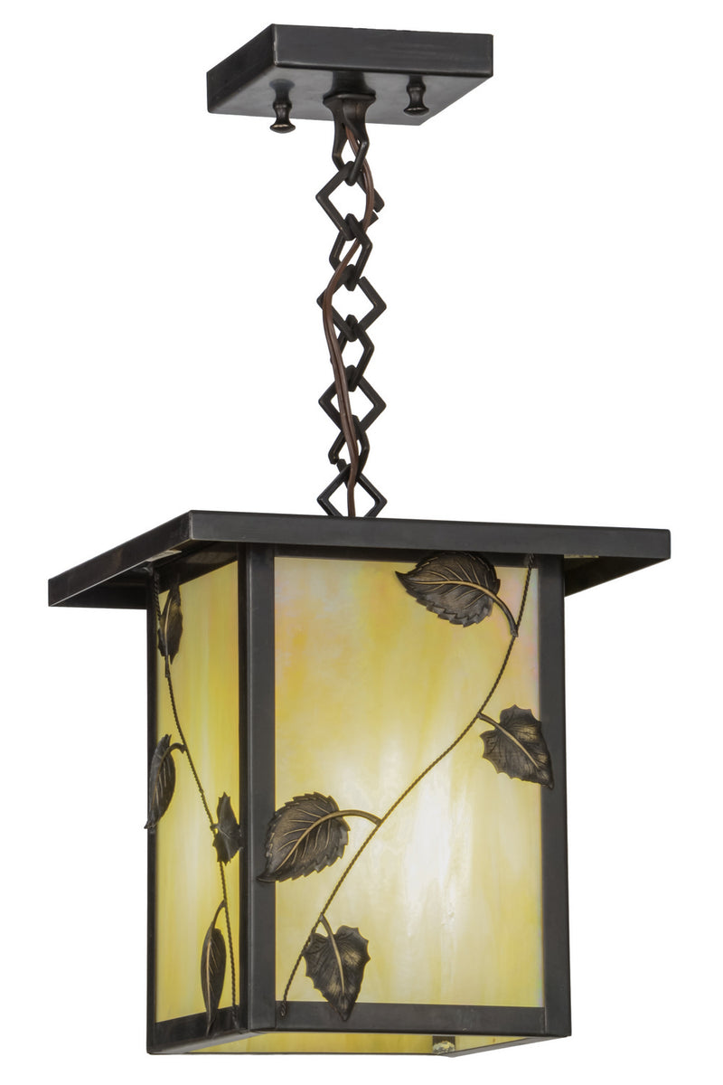 Meyda Tiffany 43616 One Light Pendant, Craftsman Brown