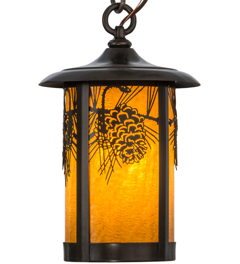 Meyda Tiffany 43878 One Light Pendant, Craftsman Brown