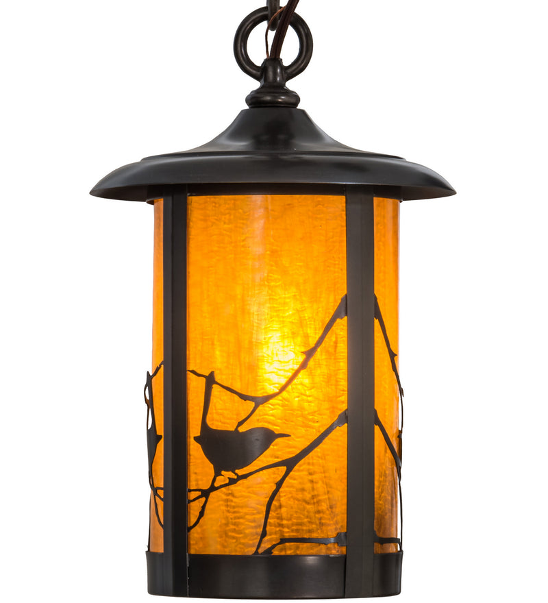 Meyda Tiffany 44812 One Light Pendant, Craftsman Brown
