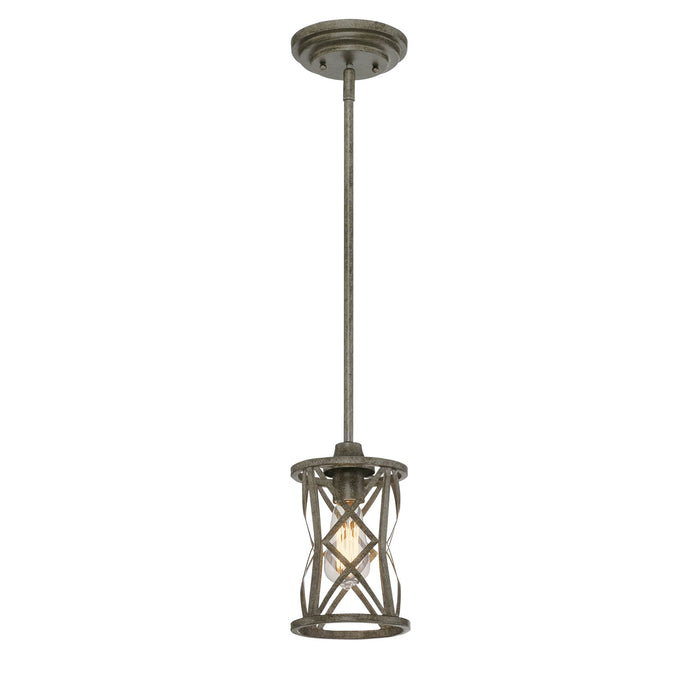Millennium 2171-AS One Light Mini-Pendant, Antique Silver