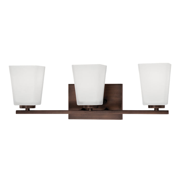 Millennium 293-RBZ Three Light Vanity, Rubbed Bronze