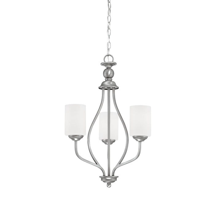 Millennium 3053-BPW Three Light Chandelier, Brushed Pewter