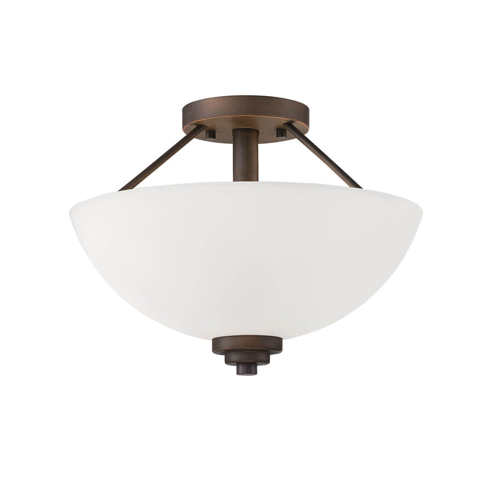 Millennium 3152-RBZ Two Light Semi-Flush Mount, Rubbed Bronze