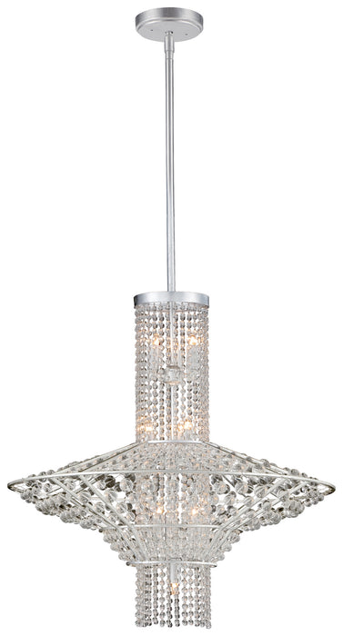 Metropolitan N7310-598 Ten Light Pendant, Catalina Silver