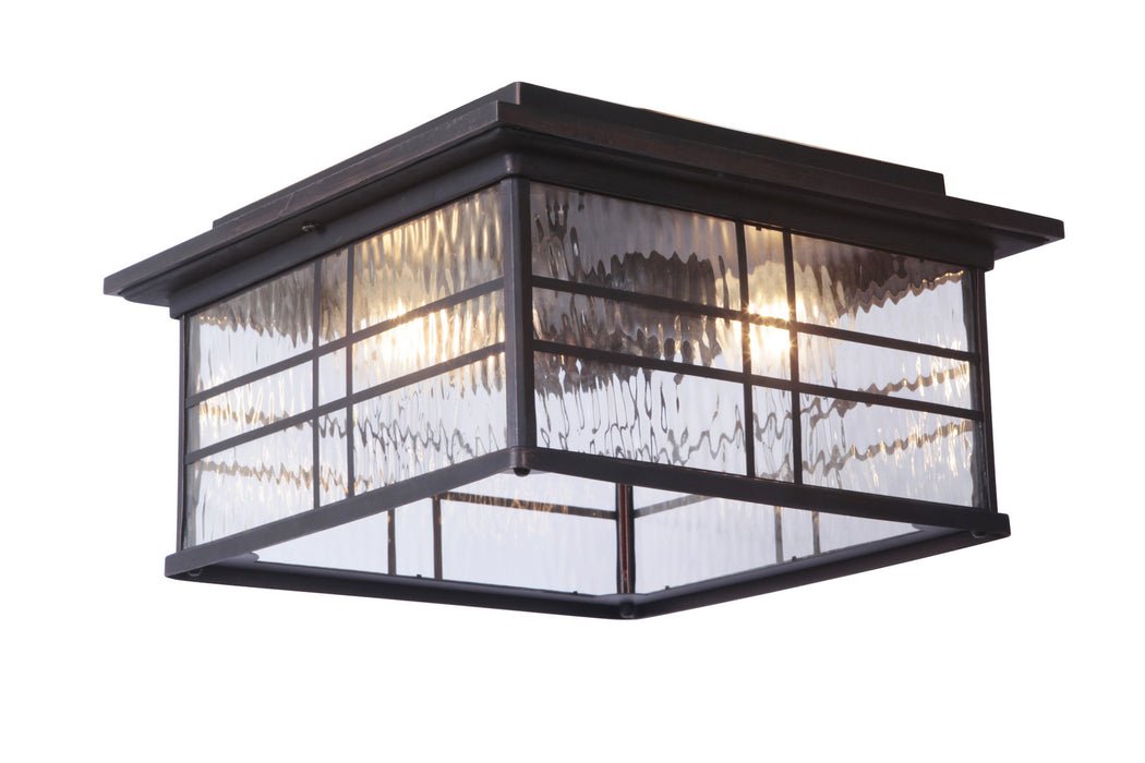Craftmade Z7837-ABZ Two Light Flushmount, Aged Bronze Brushed