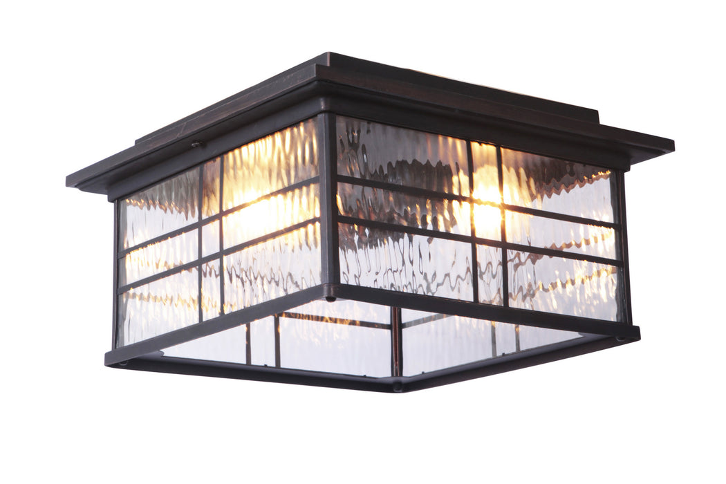 Craftmade Z7837-ABZ Two Light Flushmount, Aged Bronze Brushed