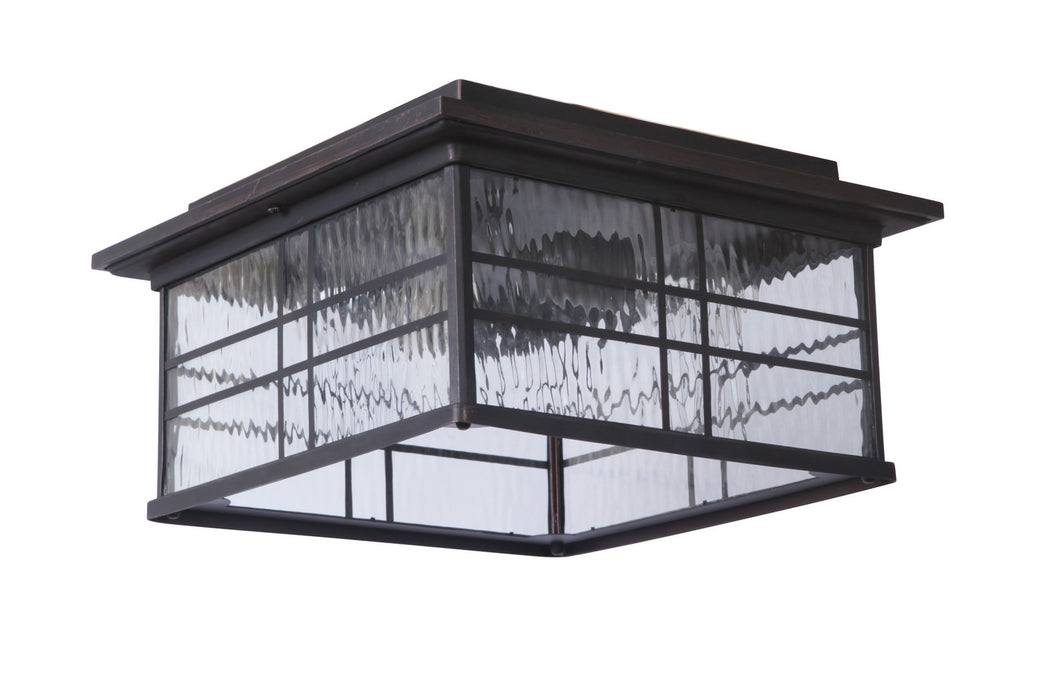 Craftmade Z7837-ABZ Two Light Flushmount, Aged Bronze Brushed