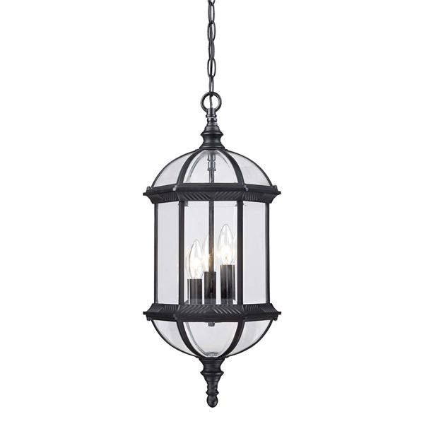 Acclaim Lighting 5274BK Three Light Hanging Lantern, Matte Black