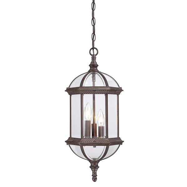 Acclaim Lighting 5274BW Three Light Hanging Lantern, Burled Walnut