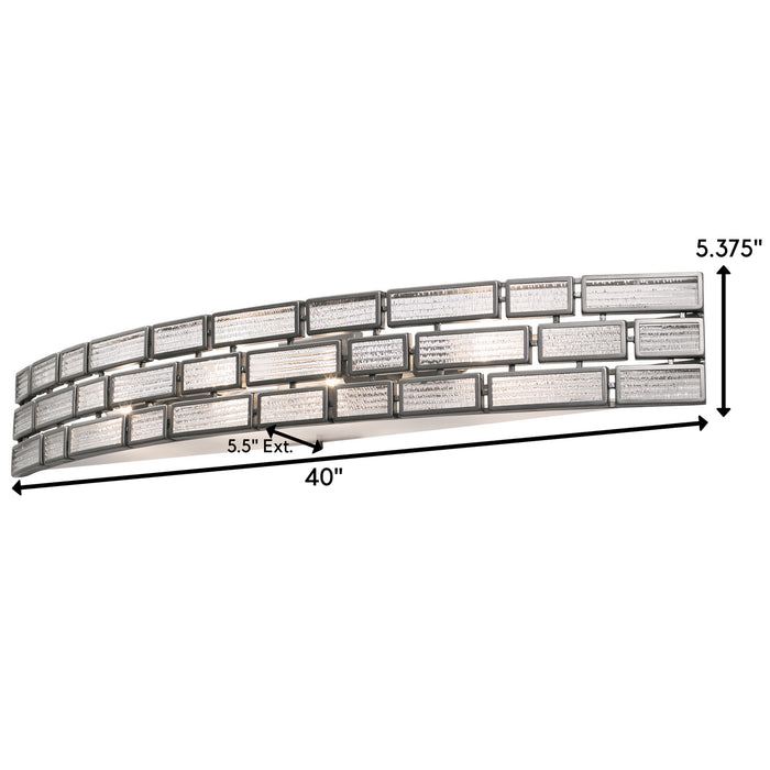 Varaluz 255B04NB Four Light Bath, New Bronze
