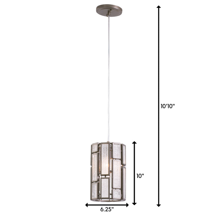 Varaluz 255M01NB One Light Mini Pendant, New Bronze