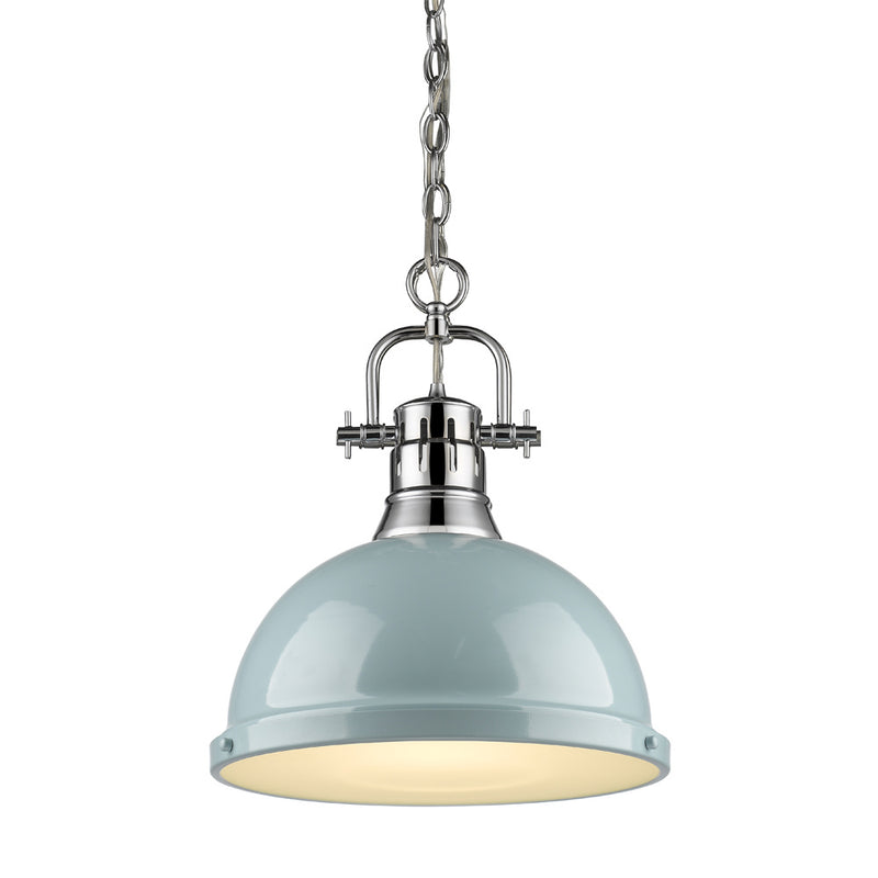 Golden 3602-L CH-SF One Light Pendant, Chrome