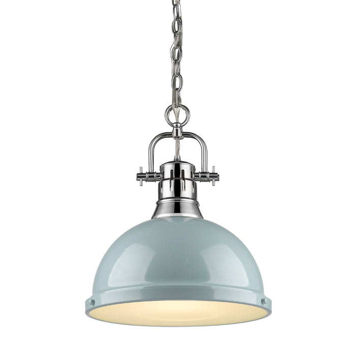 Golden 3602-L CH-SF One Light Pendant, Chrome