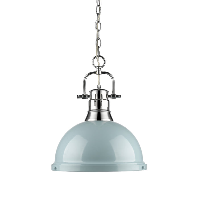 Golden 3602-L CH-SF One Light Pendant, Chrome
