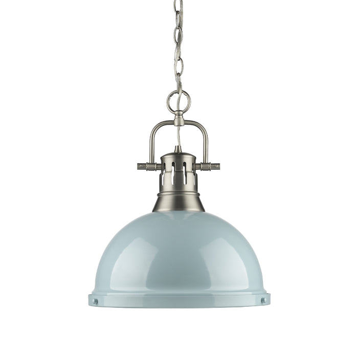 Golden 3602-L PW-SF One Light Pendant, Pewter