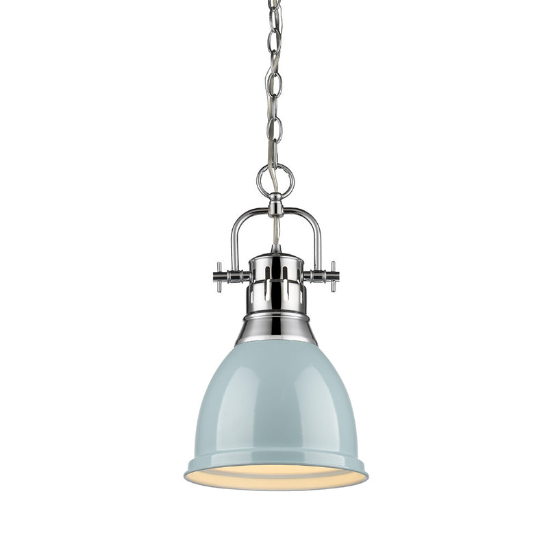 Golden 3602-S CH-SF One Light Pendant, Chrome
