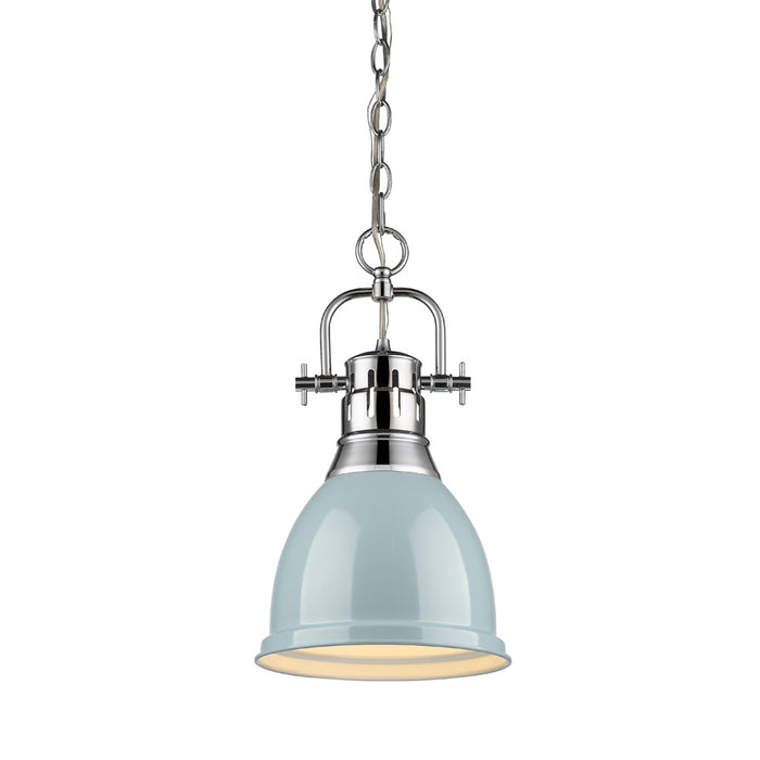 Golden 3602-S CH-SF One Light Pendant, Chrome
