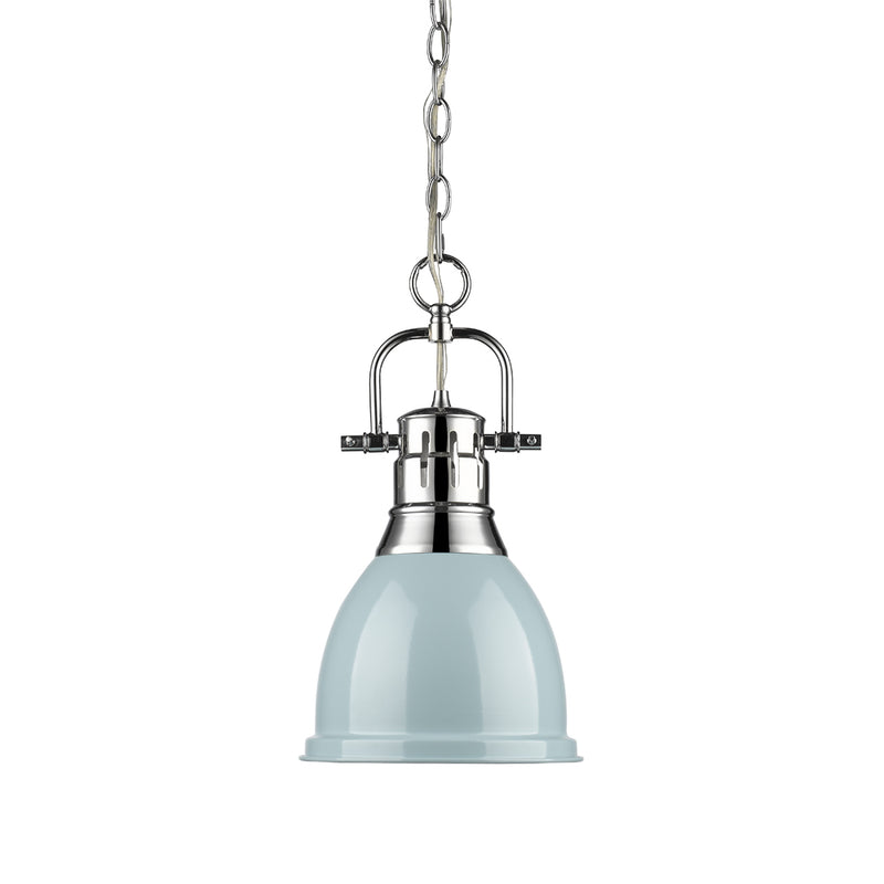 Golden 3602-S CH-SF One Light Pendant, Chrome