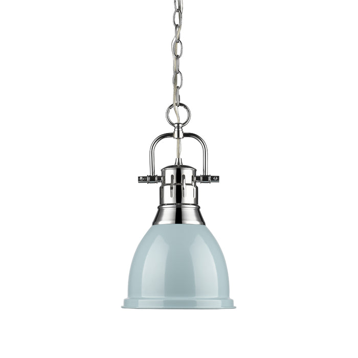 Golden 3602-S CH-SF One Light Pendant, Chrome