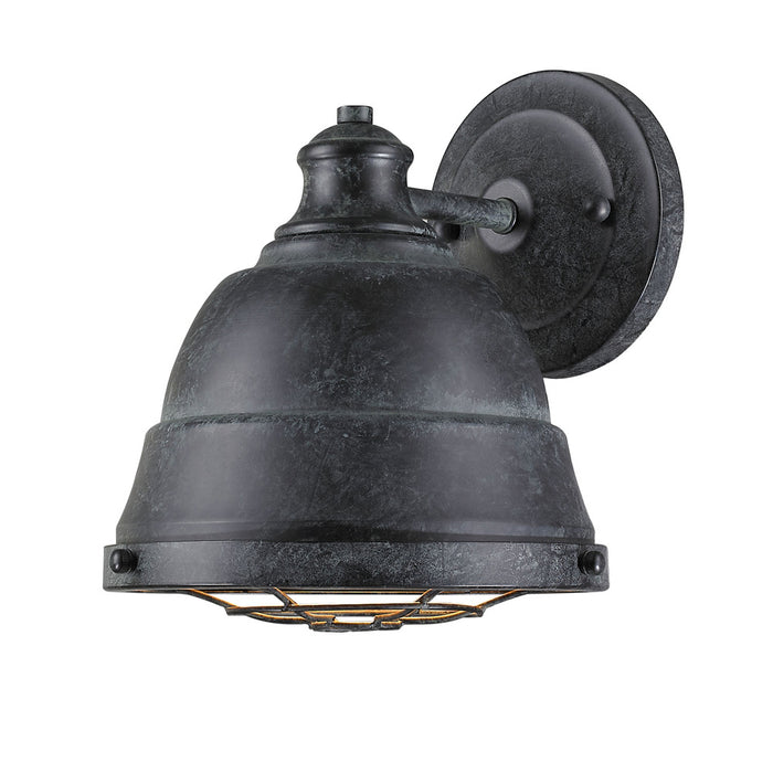 Golden 7312-1W BP One Light Wall Sconce, Black Patina