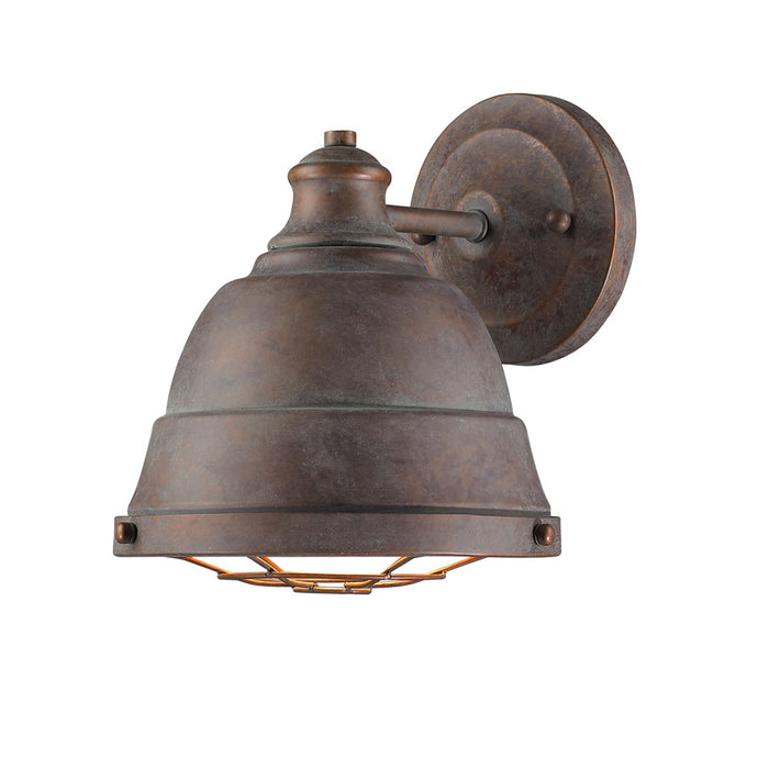 Golden 7312-1W CP One Light Wall Sconce, Copper Patina
