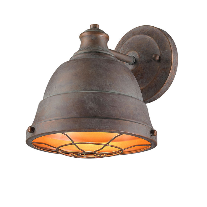 Golden 7312-1W CP One Light Wall Sconce, Copper Patina